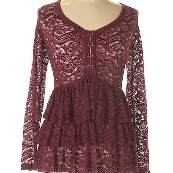 Aeropostale Lace Shirt (Bethany Mota Collection) - Picture 3 of 3